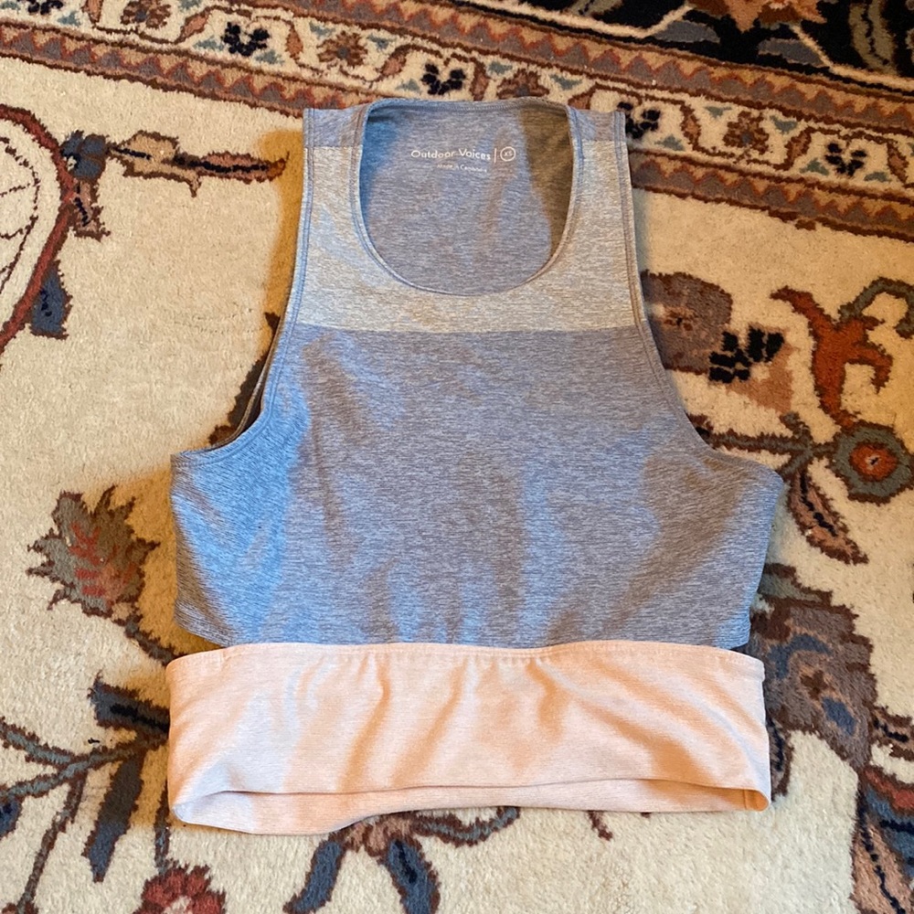 Outdoor Voices Slash-back Sports Bra / Top Tri-Tone